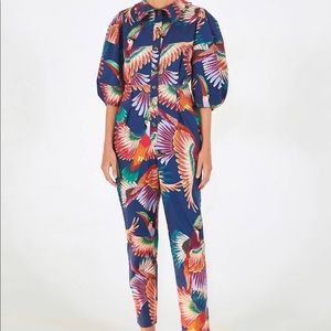 Farm Rio Toucan print Jumpsuit. Size small
